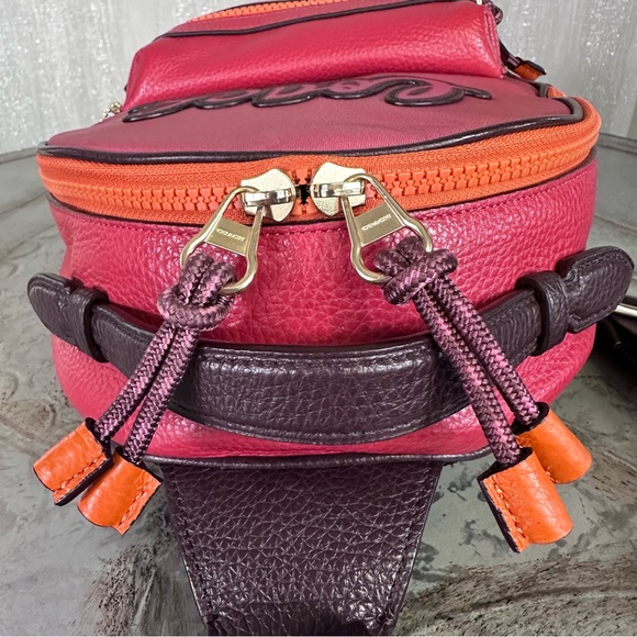 Coach Vale Slingpack F76728 IM/Rouge Multi - Picture 6 of 10